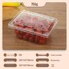 Portable Disposable Transparent Plastic Rectangular Fruit Packaging Box with Lid