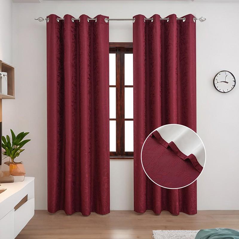 Blackout Curtain Vintage Floral Eyelet Bedroom Living Room Small Fresh Style