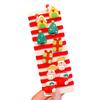 10Pcs Girls Hair Pins Snowman Snowflake Santa Claus Christmas Themed Hair Rings Ponytails Buns