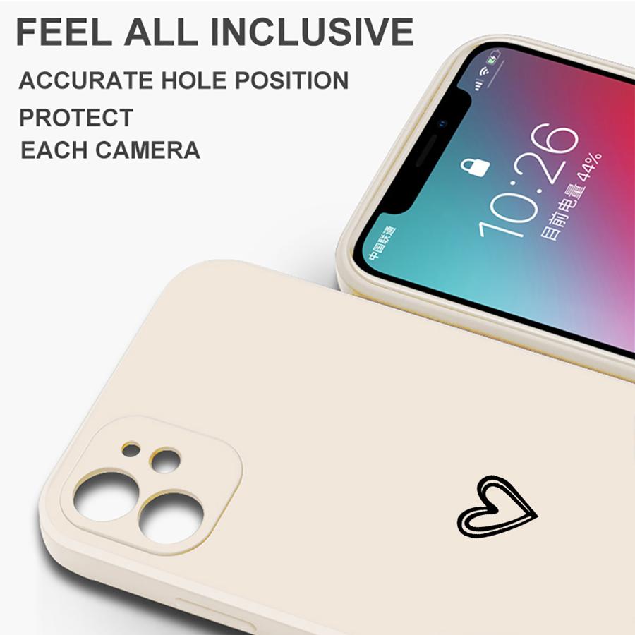 With Lanyard Love Case for Apple iPhone 17 Pro Max XS XR 15 11 13 Mini 7 8 Air 12 Plus 16 Phone Cover
