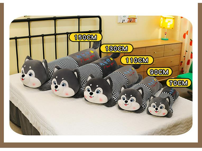 Husky Shiba Inu Plush Pillow: Cute Gift for Boyfriend/Girlfriend