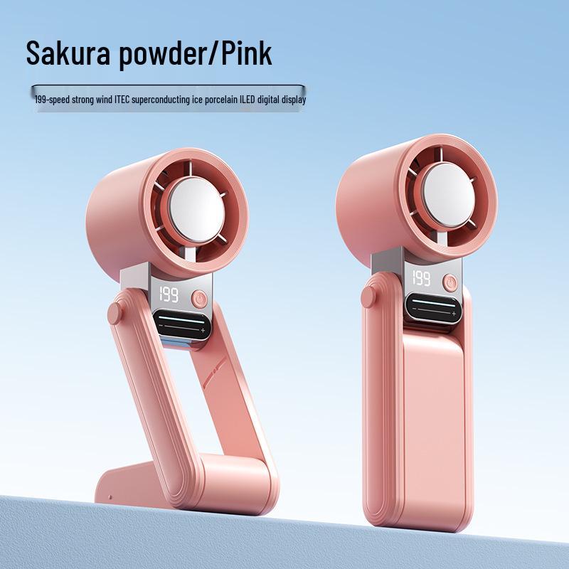2026 Portable Ultra-High-Speed Neck-Hanging Fan - Powerful Cooling Desktop & Handheld. 3600mAh Battery