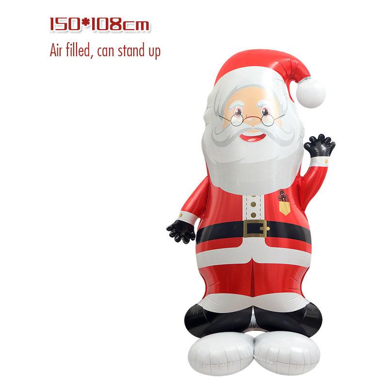 1pc Standing Santa Claus Foil Balloon Christmas Decorations Nativity Theme Party Theme Holiday Party New Year Party Family