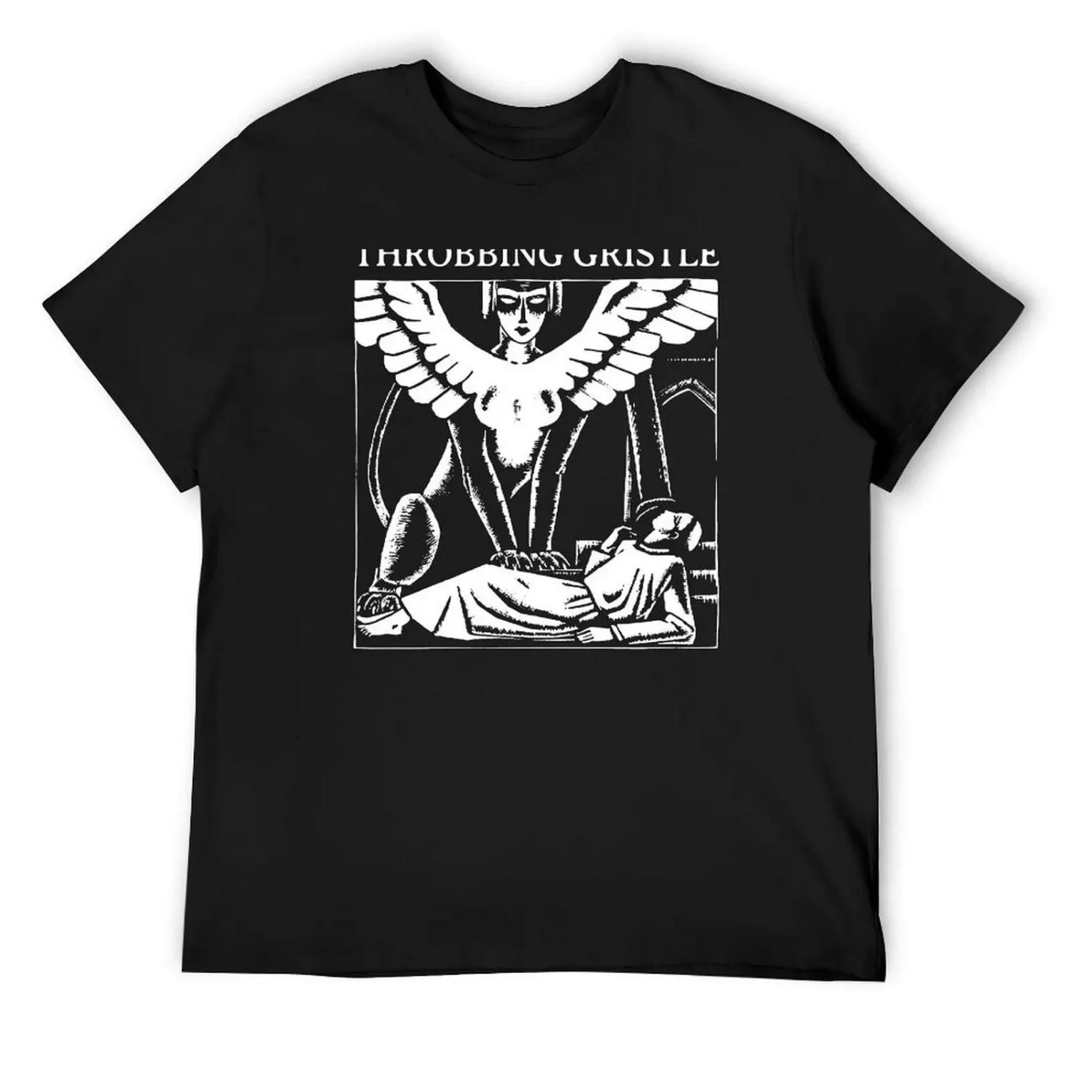 

Throbbing gristle __ Tribute Artwerk T-Shirt oversized graphic tee funny costumes boys whites fruit of the loom mens t shirts XXXXXL чорний