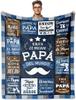 1PC Gift To Dad Thin Blankets for Father's Day Anniversary Birthday Mother's Day for Mom Wife Uncle Grandma Abuela Soft Throw