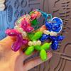 New Balloon Dog Keychain Models for Girls Sweet Style Balloon Dog Phone Chain Key Buckle Accessories Bag Pendant Toys New