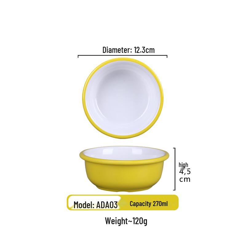 Qianxing Melamine Fast Food Tableware Set