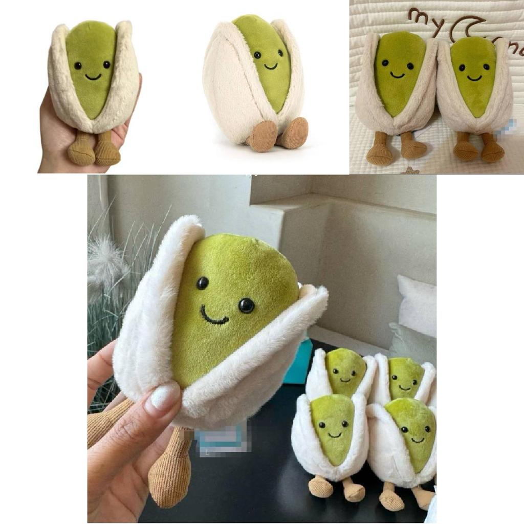 Cuscino Peluche Morbido a Forma di Pistacchio Giocattolo Per Bambini Regalo Decorazione per la Casa e Stanza dei Bambini