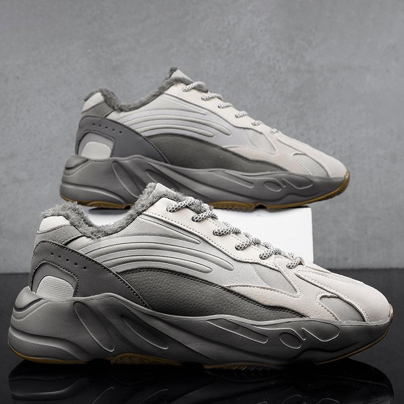 Kokosnuss Schuhe Herren Herbst und Winter neu lässig Sport dicke Sohle erhöhend atmungsaktiv ins Papa Schuhe