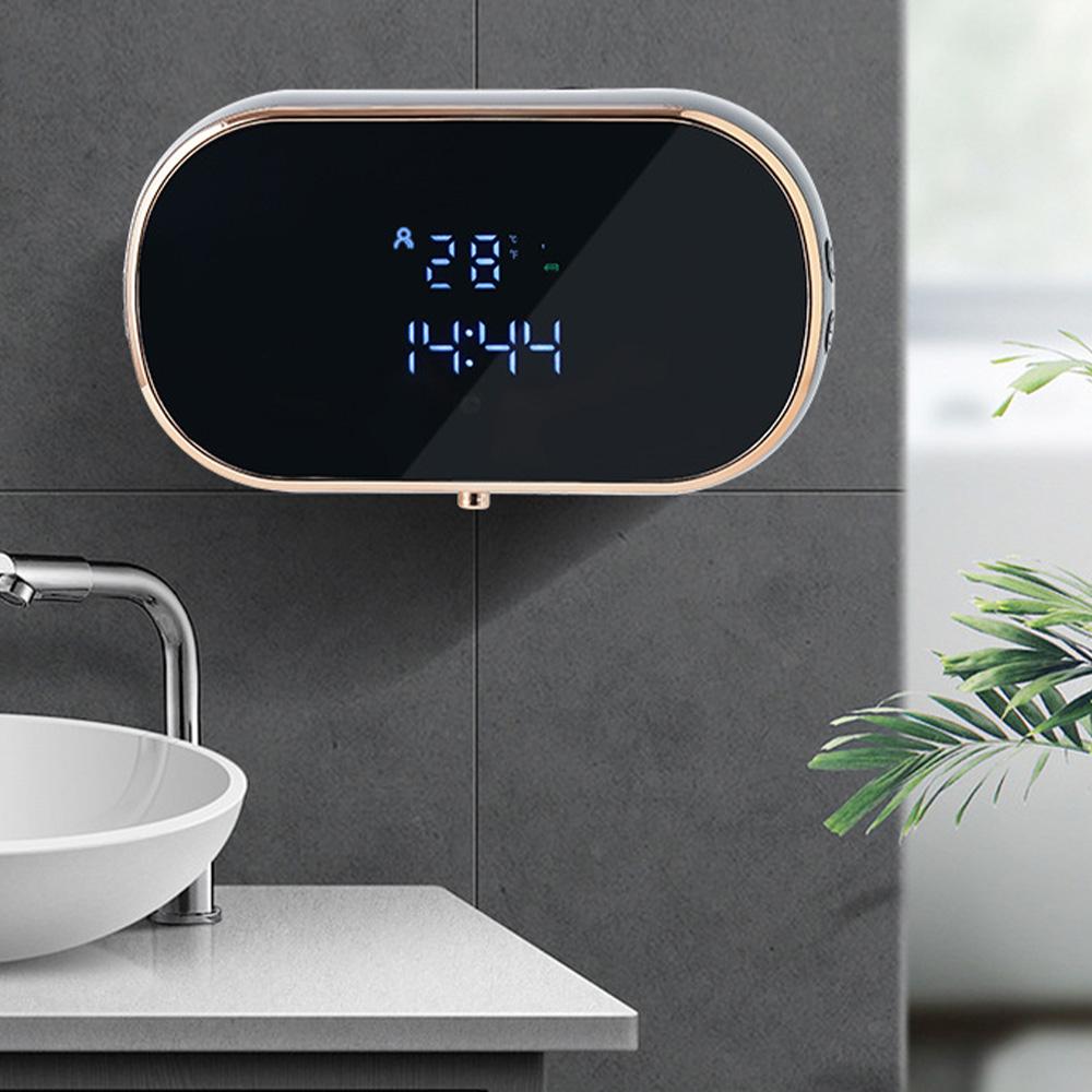 New Intelligent Wall Mounted Sensing Soap Dispenser with Non-contact Infrared Bubbles Suitable for Kitchens and Bathrooms