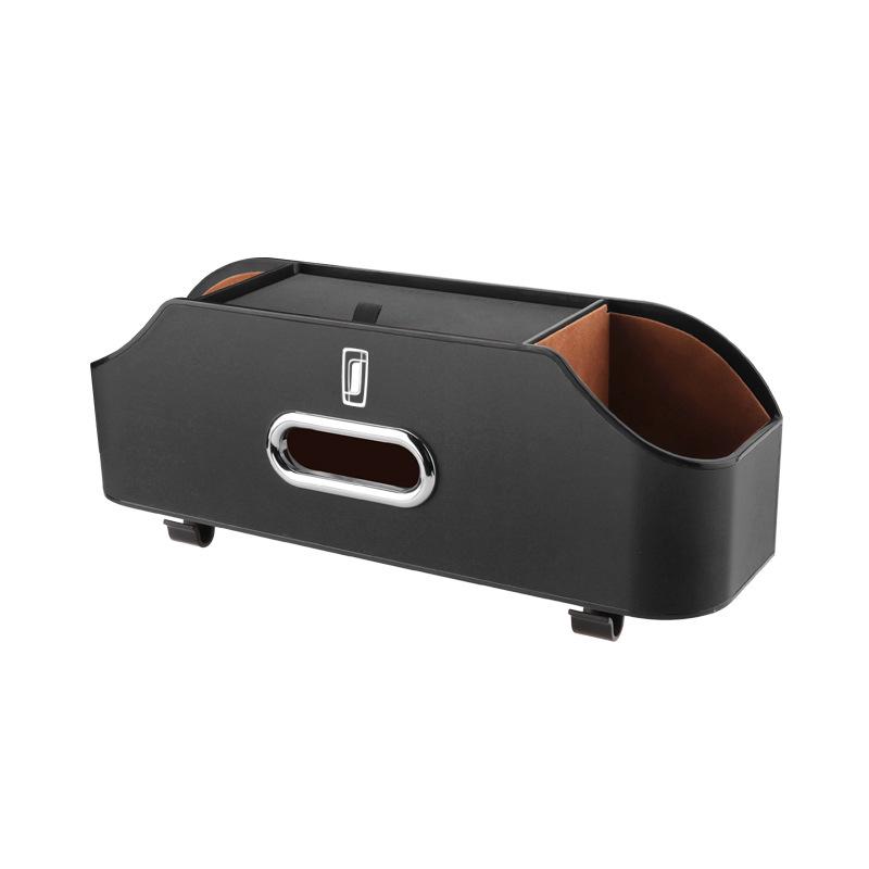 Bestune Multifunctional Car Storage Box with Cup Holder and Tissue Dispenser