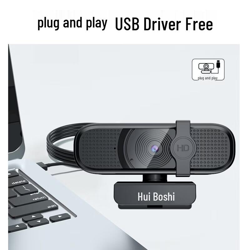 Huboss T60-4K 4K UHD USB Webcam with Microphone