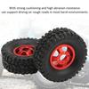 4 Pieces RC Car Tires Wheel Rims Radio Control Tires Rubber Tires Easy to Install for WPL C14 C24 B14 B24 B16 B36 RC Car Modification DIY RC Car DIY