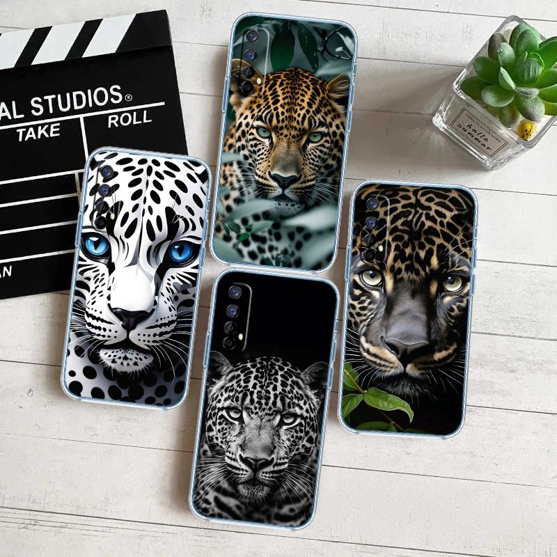 RA16 Leopard Transparent Phone Case for LG K22 K30 K40 K40S K41 K42 K50 K50S K51 K51S K52 K61 K62 K71 K92 Q60 Q61 V40 V50 V60