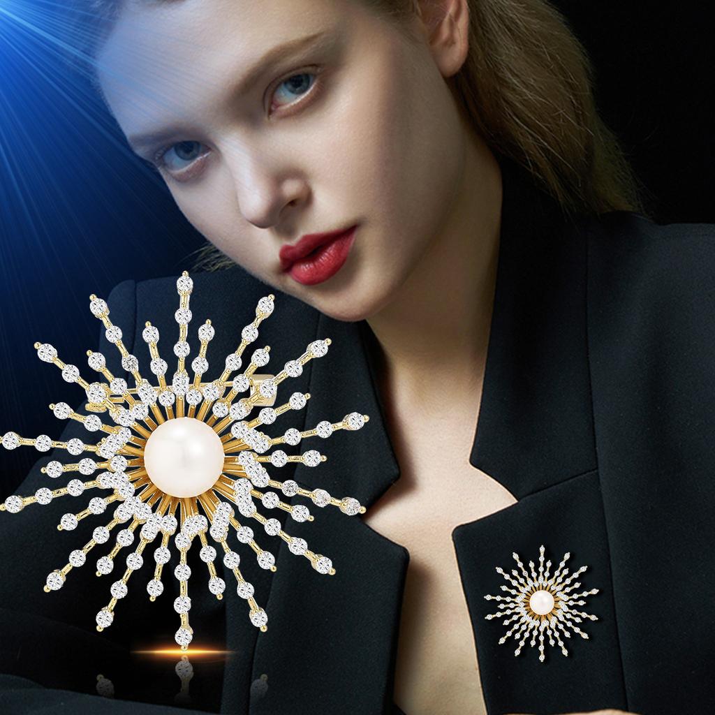 Senior Brooches Flower Leaf Brooch Pins for Women Suit Pendant  Fashion Brooches Jewelry