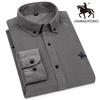 Men's Long-Sleeve Corduroy Shirt - 100% Cotton, Casual Fit, Plus Size, Ideal for Autumn & Winter