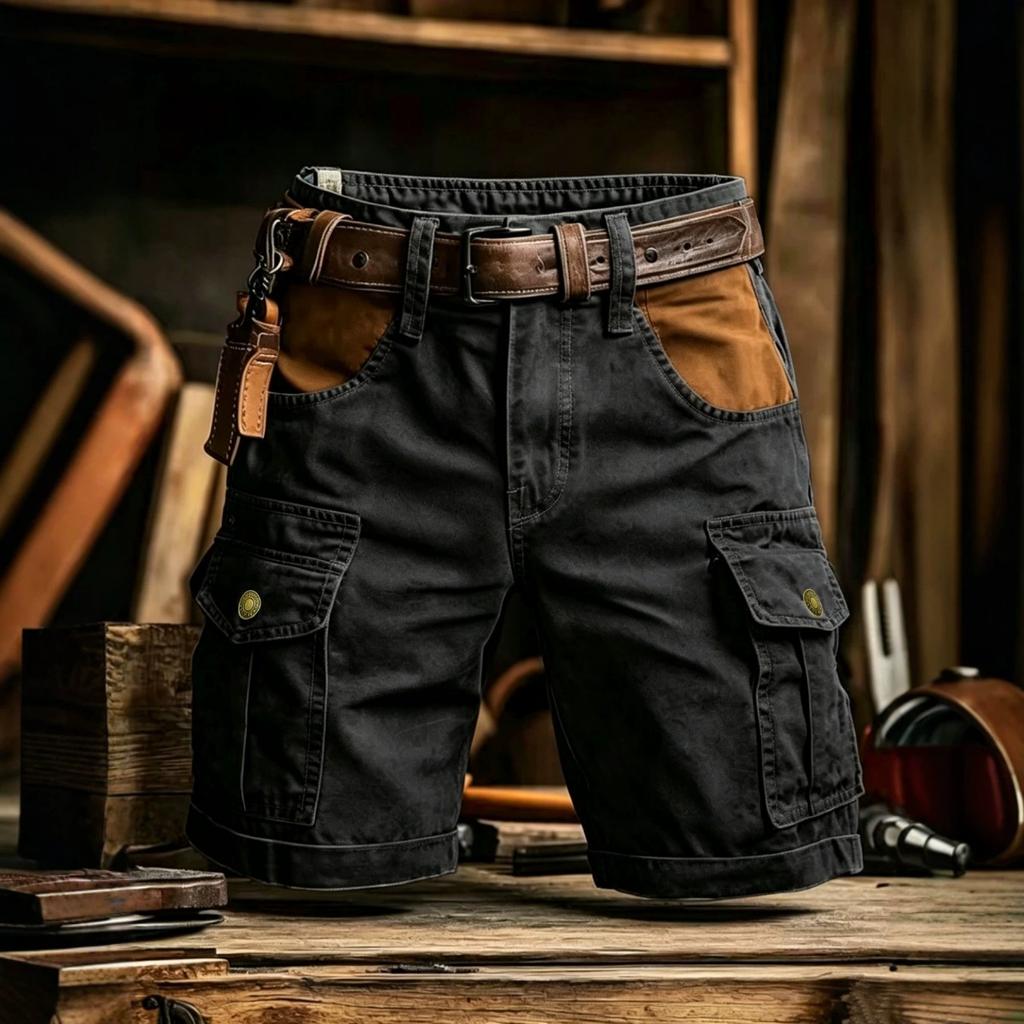 2026 Trendige Herren Mehrfarbige Lässige Outdoor Amerikanische Arbeitskleidung Kurze Hose mit Mehreren Taschen Herren Mode Shorts Hosen