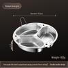 ZISIZ 304 Stainless Steel Divided Steaming Plate
