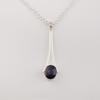 Natural Sodalite Gemstone 925 Sterling Silver Handcrafted Jewelry Designer Long Pendant 1.79" PP-69-39
