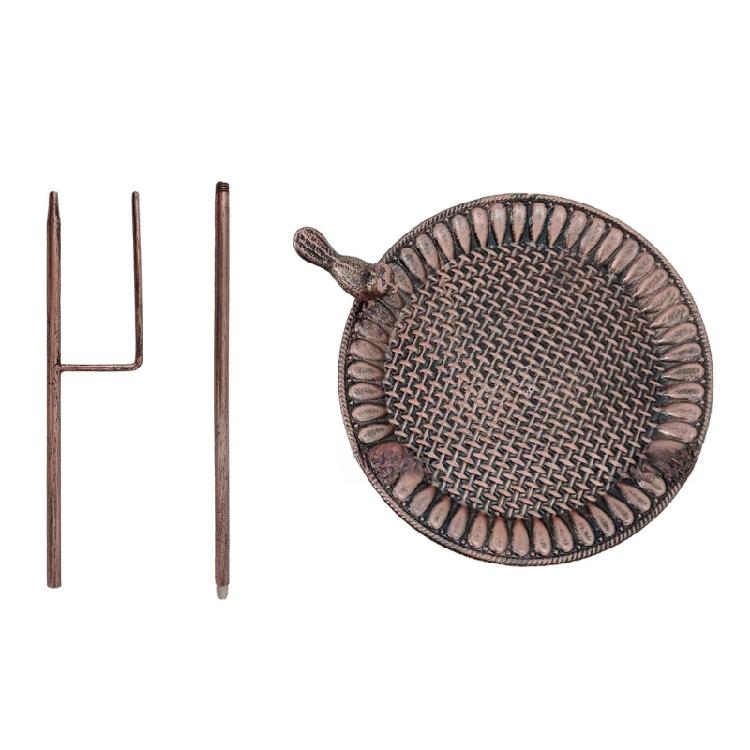 Starožitný kovaný krmítko pro ptáky Odolné proti povětrnostním vlivům Zahradní dekorace Krmítko s velkou kapacitou pro krmení divokých ptáků