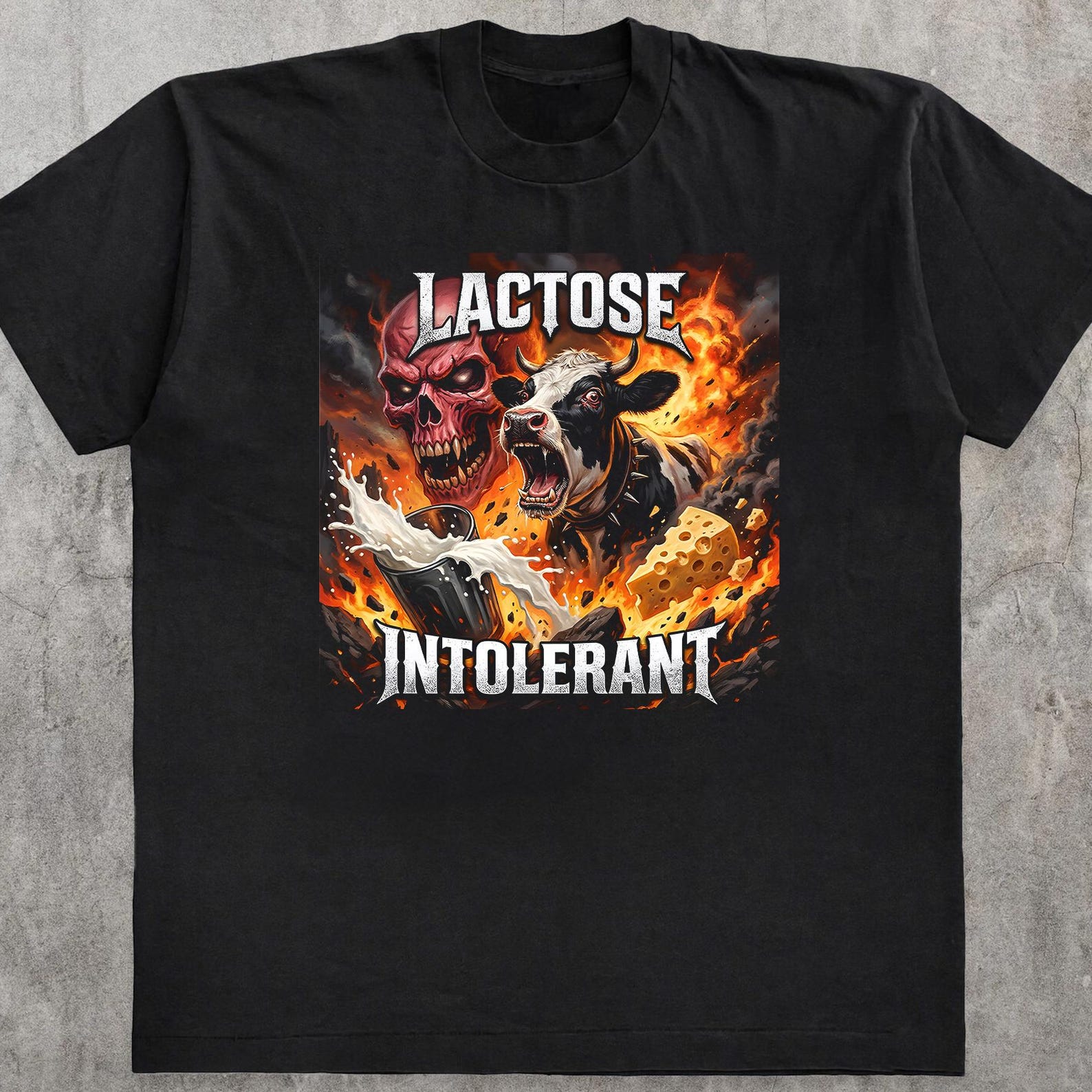 Lactose Intolerant Shirt - Funny Cow Meme Tee - Gen Z Humor 4XL