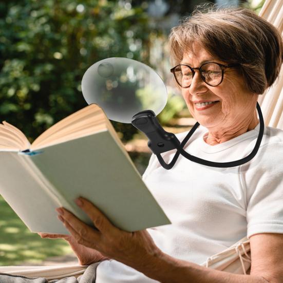 5-fache Lupe mit 6,38-Zoll-Lichtmodi für Senioren Linse 3 Lese-Näh-Naharbeits-Lupe