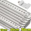 Stainless Steel Precision Rulers Double Sided Carpentry Positioning Limit Block Measuring Woodworking Marking Gauge 15/20/30cm