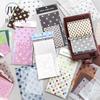 JIANWU Wellenpunkt Labor Serie Vintage Polka Dots Landschaft Collage Materialpapier Kreatives Junk Journal Schreibwaren