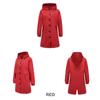 Damen Übergröße Wasserdichter Windbreaker mit Kapuze - Lässiger lockerer langer Mantel für Herbst/Winter