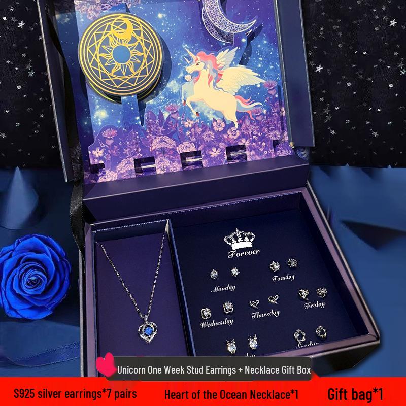 925 Silver Light Earrings for Christmas, Valentine's Day, or Birthday Gifts - Perfect for Your Girlfriend or Wife