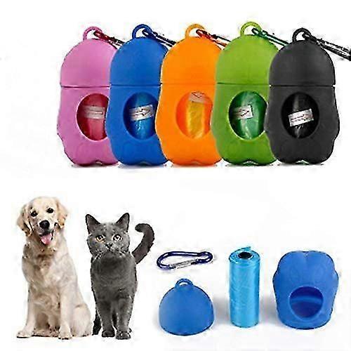 Portable Outdoor Dog Poop Bag Dispenser with Extra Thick Bags