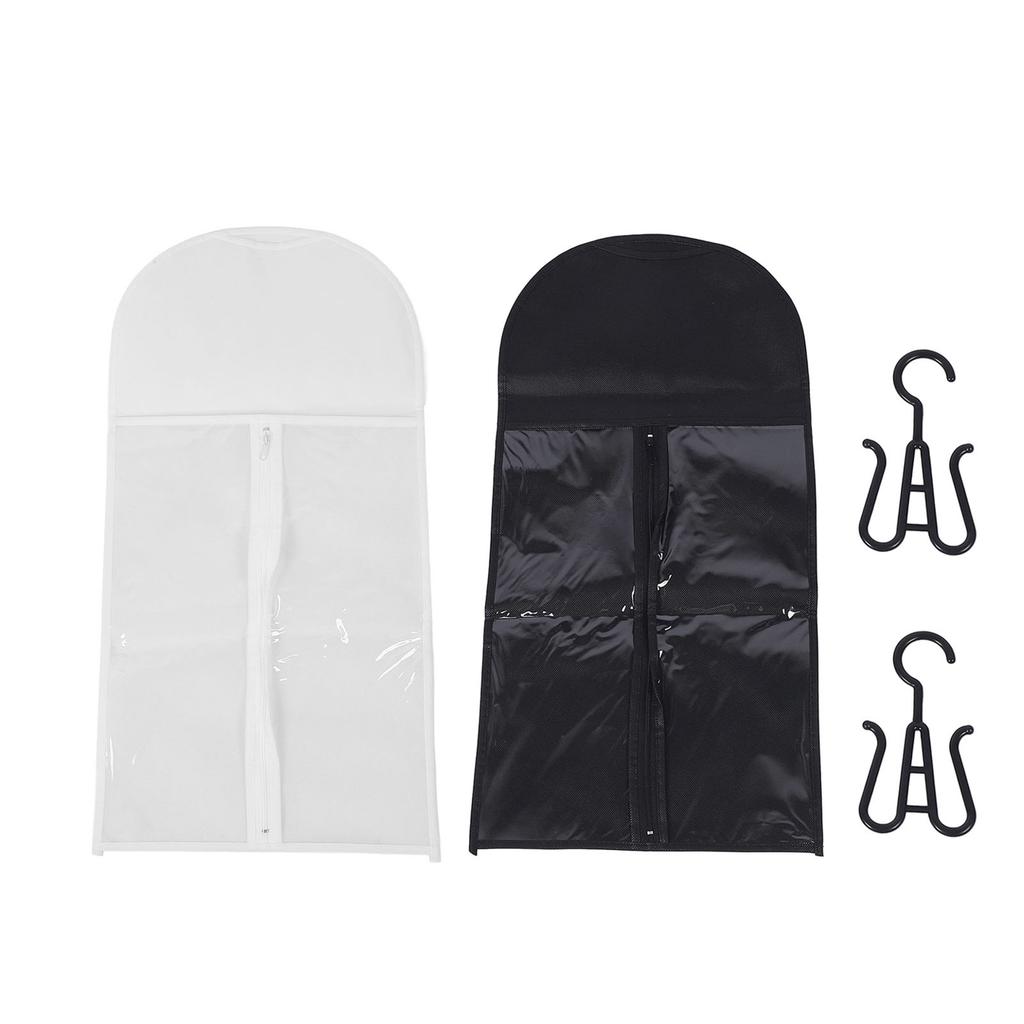 5 Set Hair Extension Holder Bag Anti Dust Water Proof Hair Extension Holder Transparent PVC Soft Non