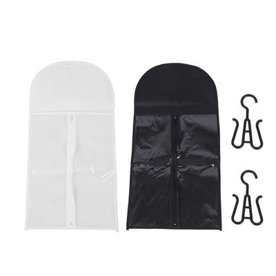 5 Set Hair Extension Holder Bag Anti Dust Water Proof Hair Extension Holder Transparent PVC Soft Non