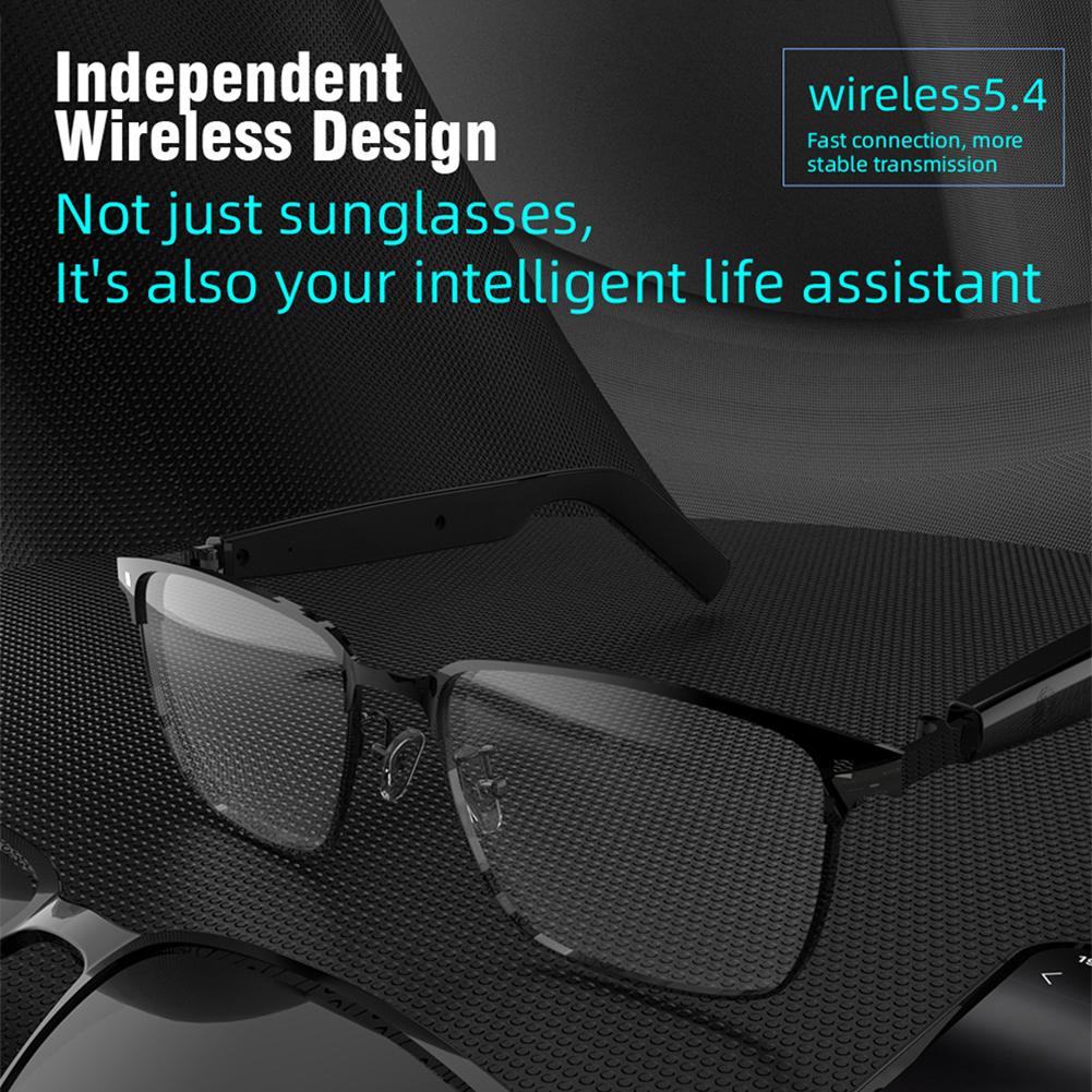 Intelligent Translator Glasses 144 Languages Portable Music Play Glasses Rechargeable Wireless Sports Sun Glasses for Men Women