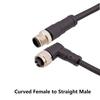 M12 4Pin 5Pin 8Pin 12Pin Double Plug 1M 2M 3M PUR PVC Shield Wire Sensor Connector Straight Angle Male Female Plug Adapter