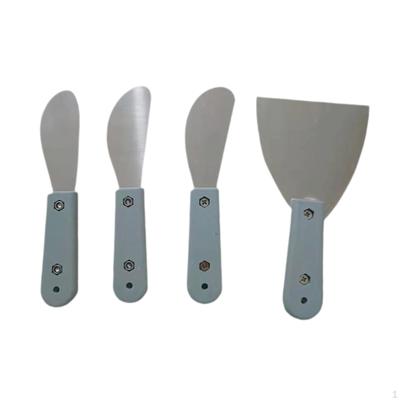 4x Smoothing Finisher Spackle Wall Putty Knives Professional Metal Caulking Tools Tile Finishing