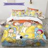 Family Guy2 Pattern Bedding Quilt Set  Home Decoration  Gift (1 * duvet cover + 2 * pillowcase  without core)