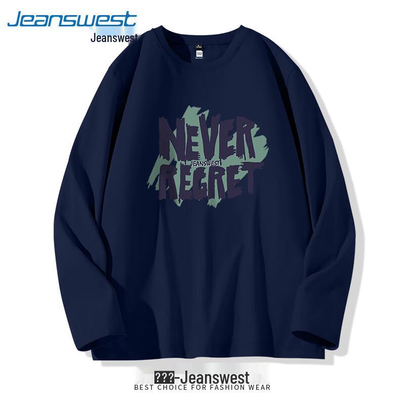 Jeanswest Men's Casual Print Long Sleeve T-Shirt