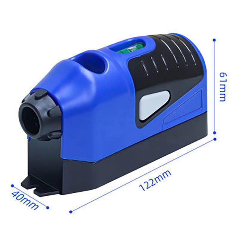 Portable Mini Vertical Laser Spirit Level Laser Straight Level 90 Degree Mouse-shaped Plastic Self-leveling Measuring Tool