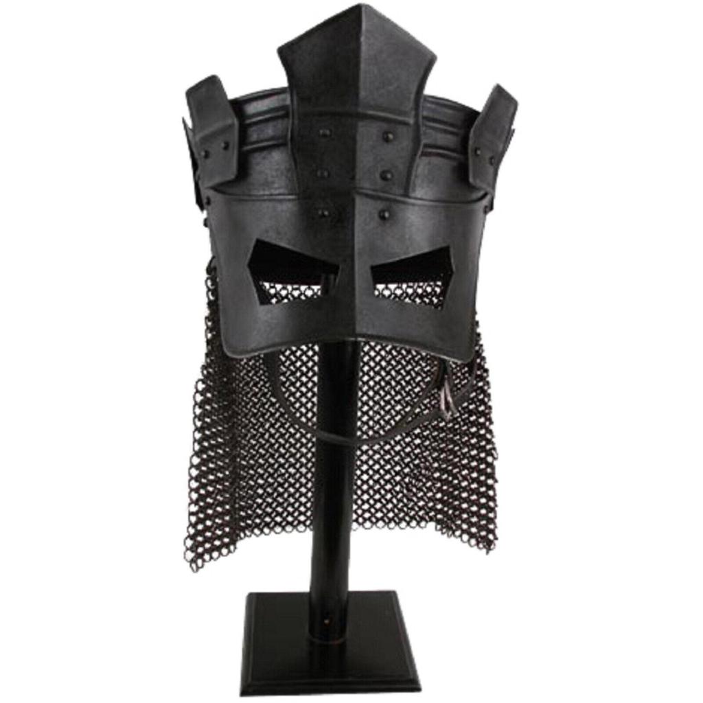 Средневековая нежить в кольчужном шлеме - сталь 18 калибра для реконструкции LARP