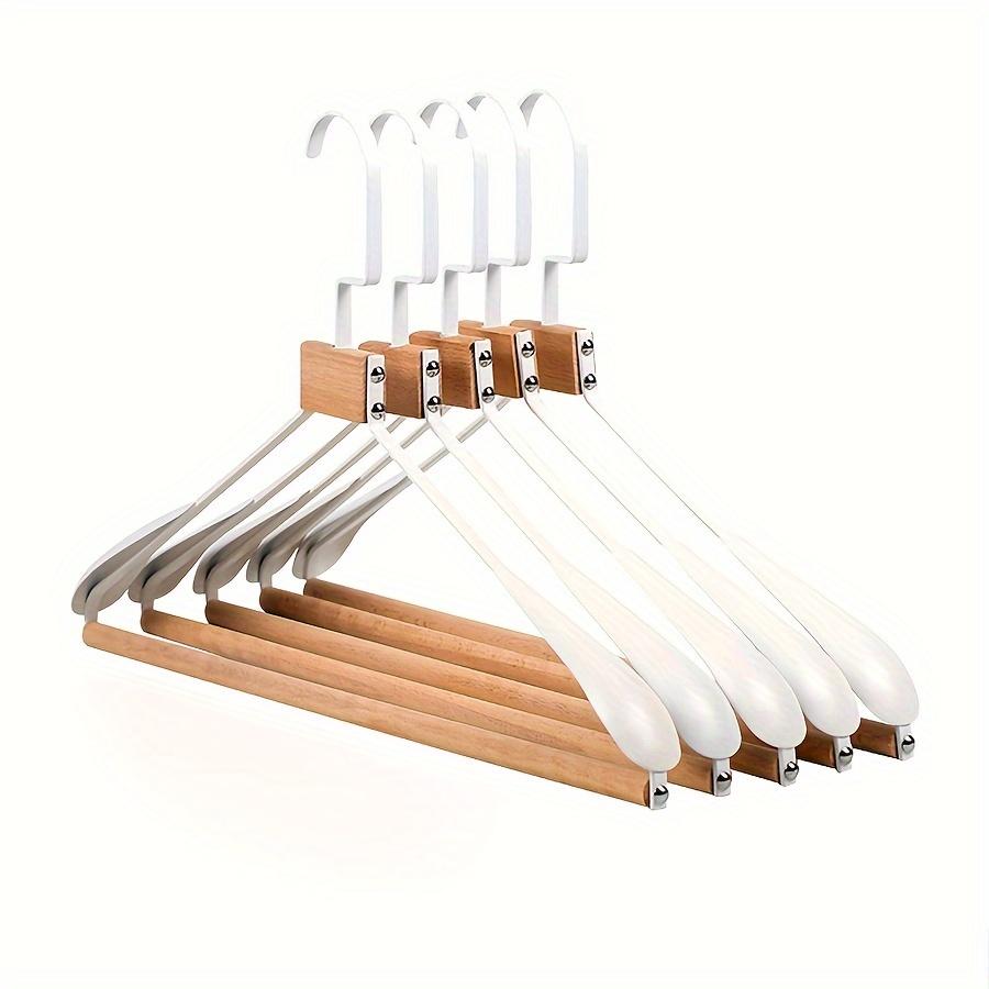 Thickened Wide-shoulder Beech Iron Suit Hanger Seamless Non-slip Paint Metal Hanger Home Hotel Dry and Wet Dual-use Hange