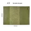 Genuine Leather A5/A6/B6 Notebook Cover - Top Layer Vegetable Tanned Protective Envelope Case