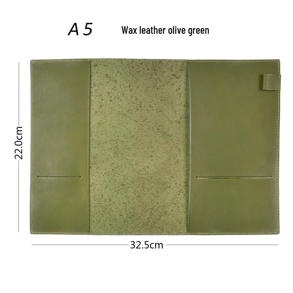Genuine Leather A5/A6/B6 Notebook Cover - Top Layer Vegetable Tanned Protective Envelope Case