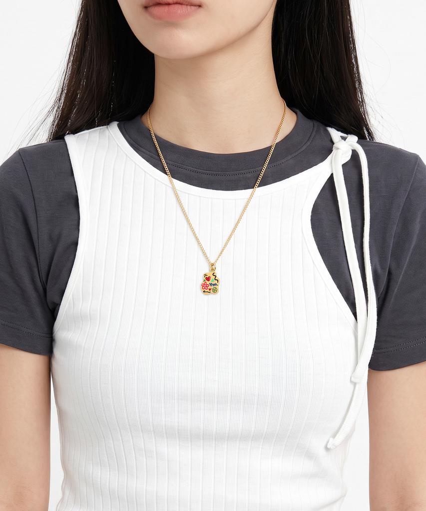 Nonenon Mini Doodle Nec Silver925(18K Gold Plated)
