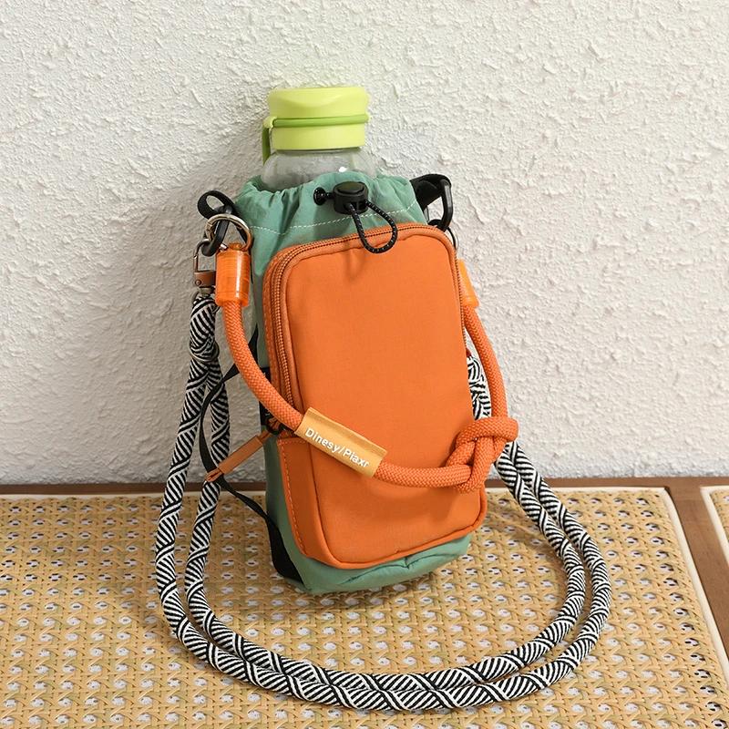 Fashi Grande Capacità Tela Solida Borsa a Spalla da Donna Dolce Fresca Coulisse Secchiello Leggera Versatile Borse a Tracolla