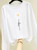 (Asian Size) Sweet Beach Trend Cute Print T Shirt Women Clothing Tee Autumn Winter Spring Casual Fashion Top O-neck Graphic Long Sleeve T-shirts