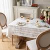 Small Fresh Cotton And Linen Fabric Tablecloth Pastoral Floral Table Cloth French White Decorative Cloth Rectangular Household Tablecloth
