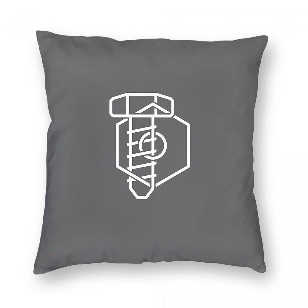 Nut And Bolt Square Pillowcase Polyester Linen Velvet Printed Zip Decorative Pillow Case Sofa Seater Cushion Cover Wholesale