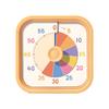 60 Minutes Visual Timer Square Kitchen Cooking Timer Countdown Timer  Kids Children Reminder