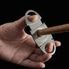 Portable Double-Edged Stainless Steel Cigar Cutter with Large Caliber and Extendable, Sharp Blades